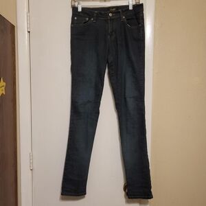 Angels Dark Blue Straight Leg Jeans